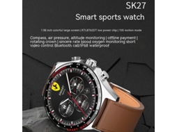 Smart Watch SHAH ARPAN Tela Grande Colorida Preta de 1 58 Polegadas