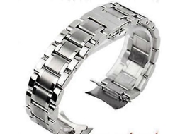 Pulseira De Relógio De Aço Inoxidável Com Ponta Curva, Pulseiras De Relógio, Pulseira De Aço Olysi Shop