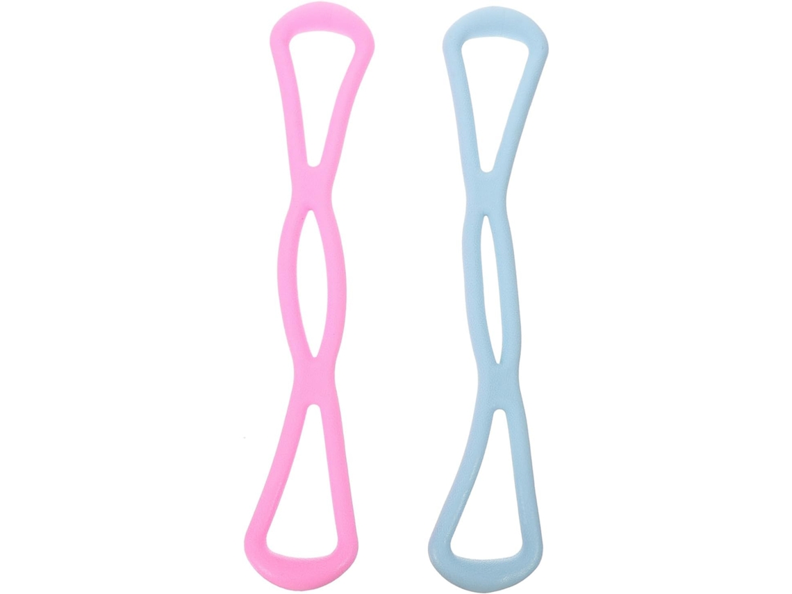 Toyvian Conjunto De 2-faixas Elásticas Resistência Para Expansão Do Peito E Tração Lombar, Material Tpr