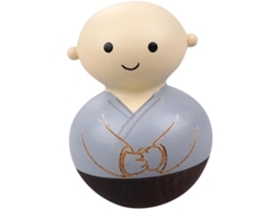 Taça De Madeira Artesanal Para Decoração, Brinquedo De Mesa Com Tema De Monge, Acessório Criativo Feito À Mão.