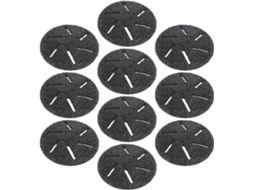 Conjunto de 10 cabeças rotativas para lima elétrica, base em ABS preto, compatíveis.