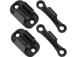 Conjunto De 2 Travas Porta Para Rv, Em Nylon Preto Leve, Fáceis De Instalar