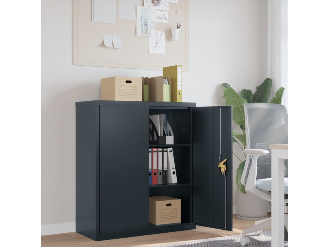 Vidaxl Arquivador 90x40x105 Cm Aço Antracite