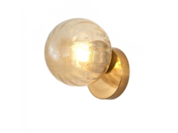 Nordic Led Parede Lua Ferro Decoração Moderna Escada Led Casa Cabeceira Redonda Lâmpada De Parede Vidro Madeira Luzes Mulalay E27 K*