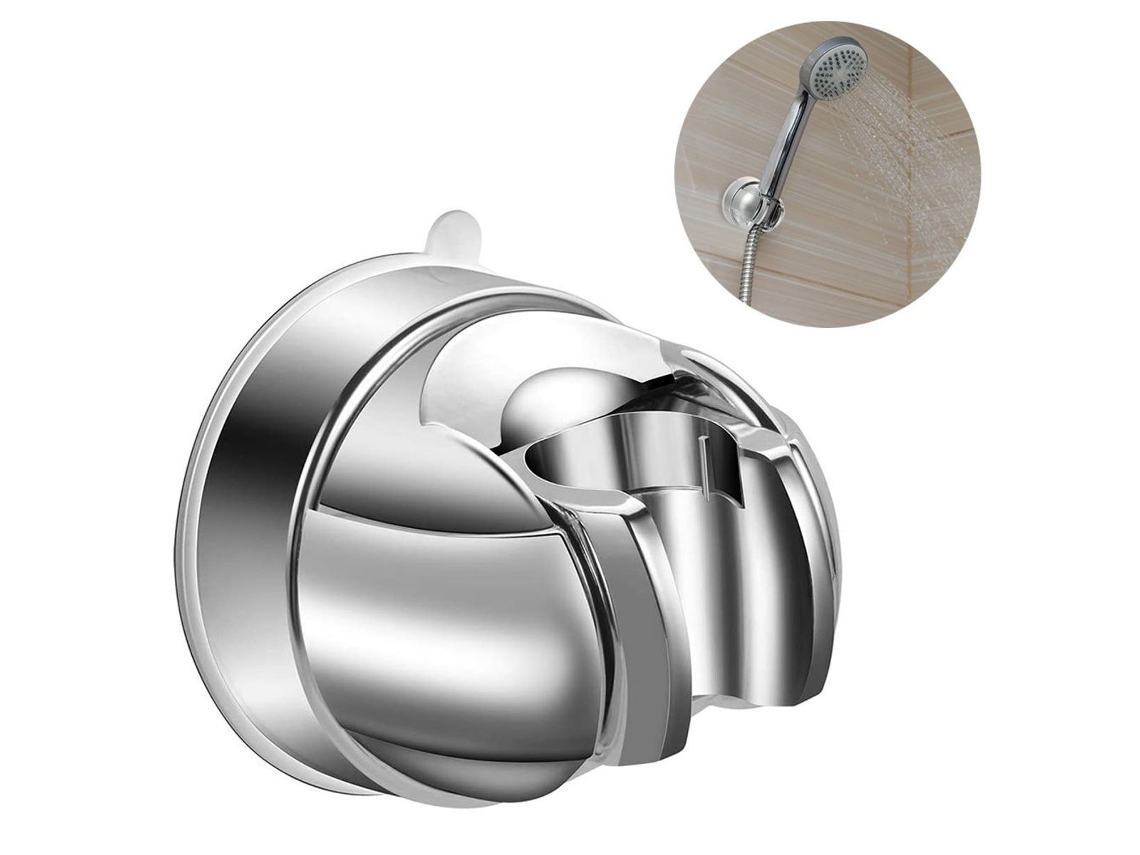 Lurelia Suporte Ventosa Para Chuveiro Abs Prateado 7cm Ajustável Sem Furação