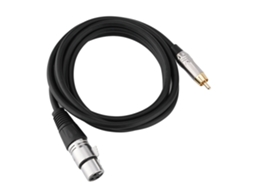 Cabo Microfone Rca Macho Para Xlr Fêmea Alta Qualidade