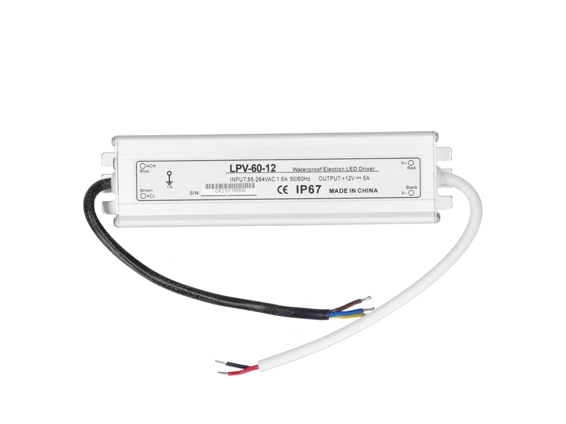 Driver LED Berm LPV 60 12 60W IP67 | S/MARCA