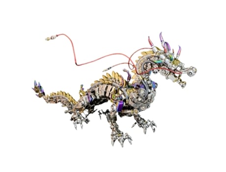 Modelo Em Metal Montado 3d Lâmpada Garra De Dragão, Quebra Cabeça De Alta Dificuldade, Brinquedo Criativo Para Adultos Diy Montagem Manual Viewleaf