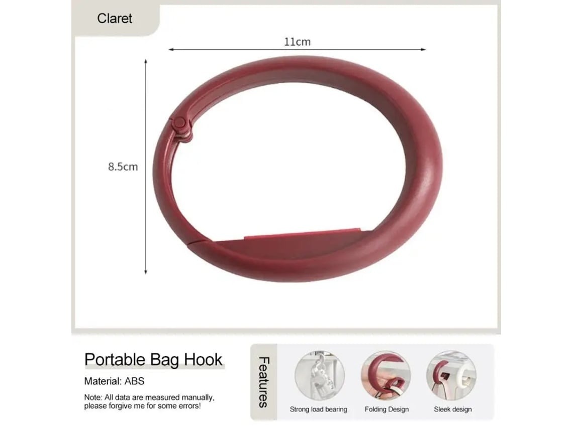 Ganchos De Parede Para Casacos, Chapéus E Bolsas, Plástico Elysve