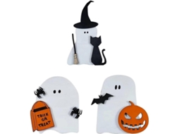 Decorações De Halloween Para Festas Internas, Decorações Internas, Decorações De Halloween Para Festas Infantis Ly Ebike (3 Peças, Branco)