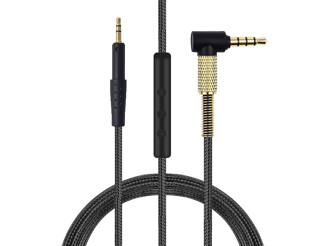 Cabo De Auscultadores Zruxe Para Sennheiser Hd6 Mix, Hd7, Hd8 Dj 1,5 M (microfone Incorporado)