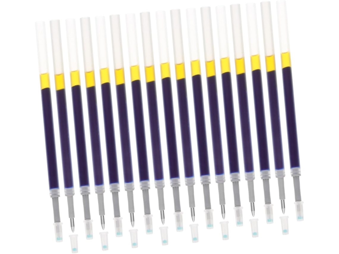 Refis Para Caneta Gel 0,5 Mm, 60 Unidades. Cartuchos De Tinta Pp Azul,