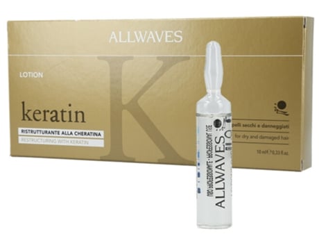 ALLWAVES Ampolas Restruturadoras de Queratina 12 x 10 ml