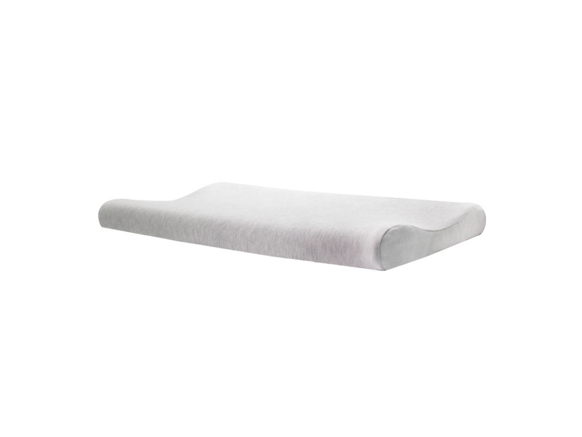 Almofada De Espuma Viscoelástica Ultrafina Com Contornos Anatómicos( 50cm), Com Fronha Lavável Branco Panoona