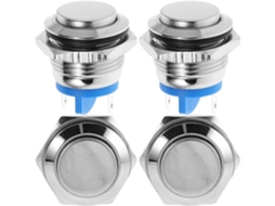 Campainha com 4 botões LED, kit de substituição de instalação rápida, conexão confiável, compatível com residências.