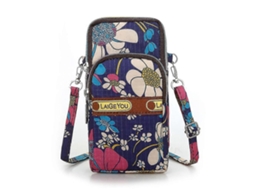Bolsa Feminina Transversal Para Celular, Bolsa De Ombro Para Estojo, Cinto, Bolsa De Mão, Flor De Orquídea