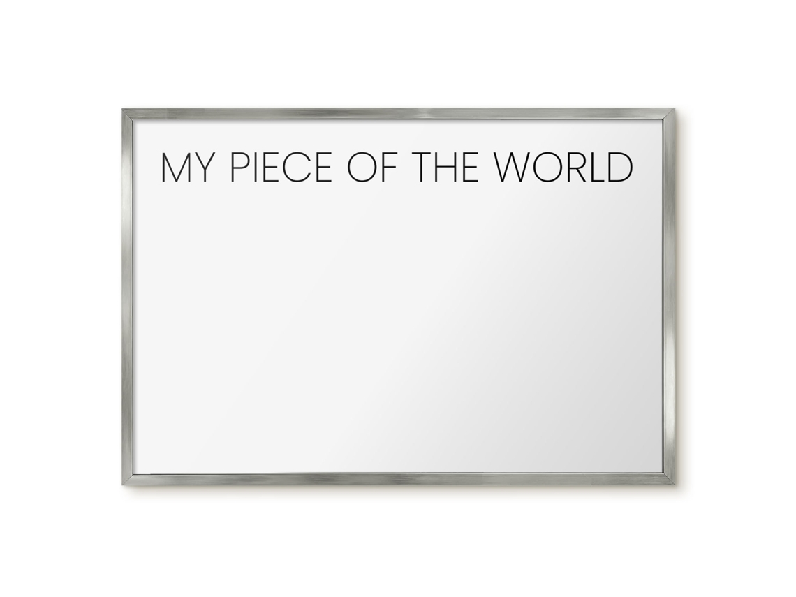 Magnetic Board For Wall My Piece Of The World For The Bedroom Espelharte (60x40 Cm)