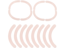 Conjunto De 16 Refis De Curvador De Cílios Em Gel De Silicone Rosa