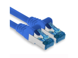 1 Cabo Ethernet De 2 M, Rede Lan, Cat6a Aquaforge (para Redes Gigabit, Roteadores, Switches, Modems Com Entrada Rj45 Azul)