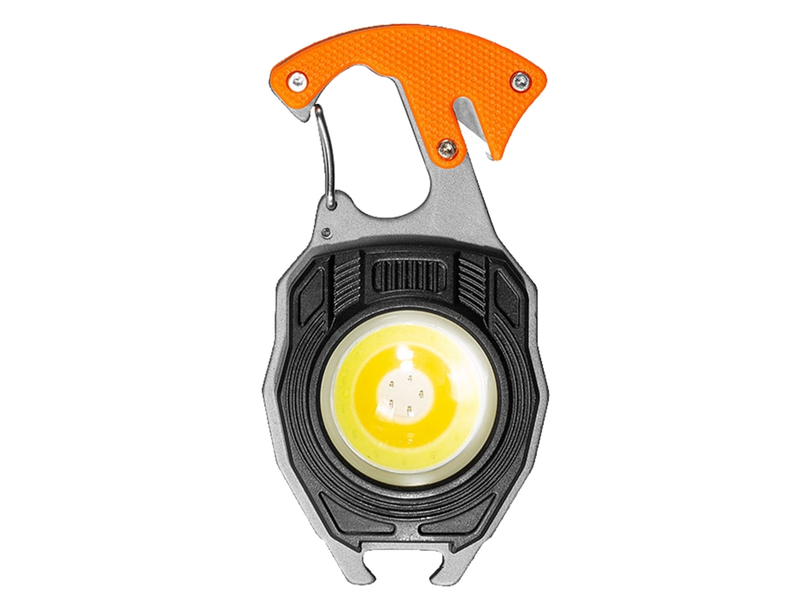 Lanterna mini recarregável, chaveiro, luz de trabalho, multifuncional | S/MARCA