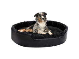 Vidaxl Ninho P/ Cães 90x79x20 Cm Pelúcia/couro Artificial Preto