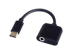 Adaptador de Áudio, Conversor 3,5 Mm Macho para Dois Fêmea, AQUAFORGE