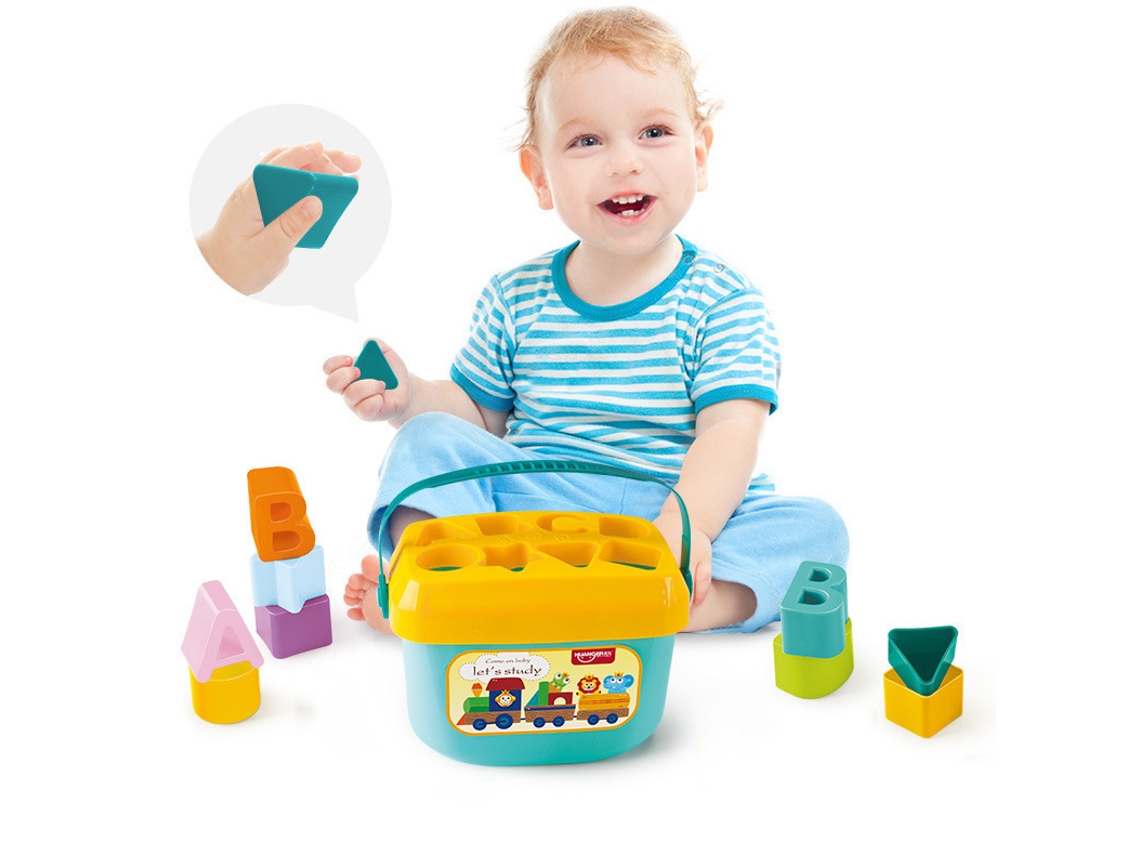 Brinquedos De Quebra-cabeça Com Letras E Formas Para Bebês, Com Caixa De Armazenamento.