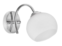 Luminária de parede simples clássica Irma Nickel E27 para sala de estar Activejet