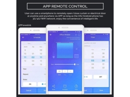 Módulo inteligente de cortina WiFi YURU, controle por voz Alexa, app, DIY