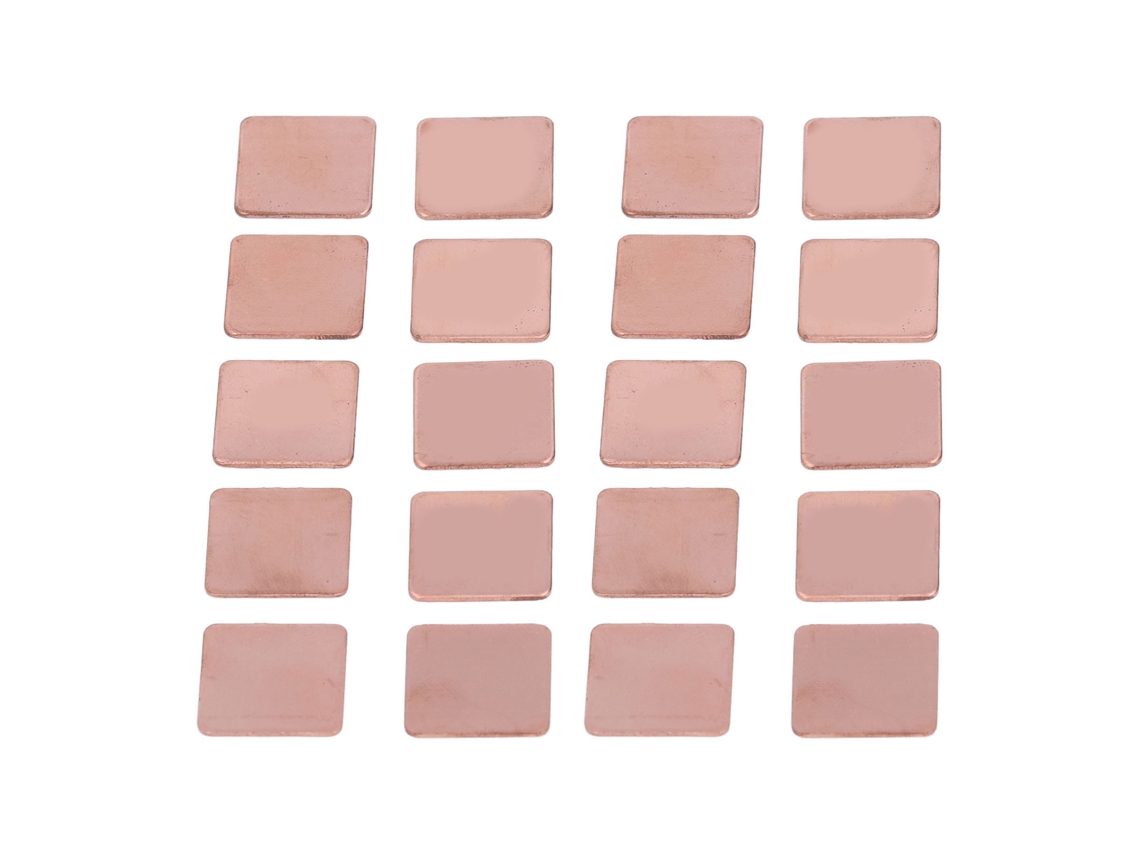 Conjunto de 20 Shim de Cobre Vermelho 1,2mm para GPU e CPU HKJ