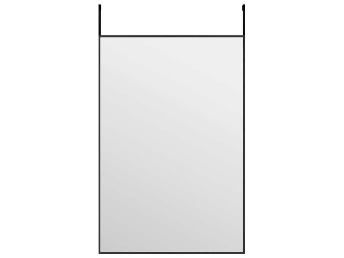 Door Mirror, Door Mirrors Vidaxl Preto Alumínio (40 X 60 Cm)
