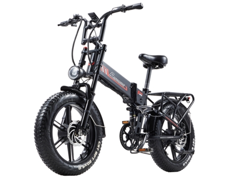 Bicicleta eléctrica RANDRIDE YX20M Plus 48V 2000W Dual Motors E bike com travões hidráulicos e garfo de ombro duplo