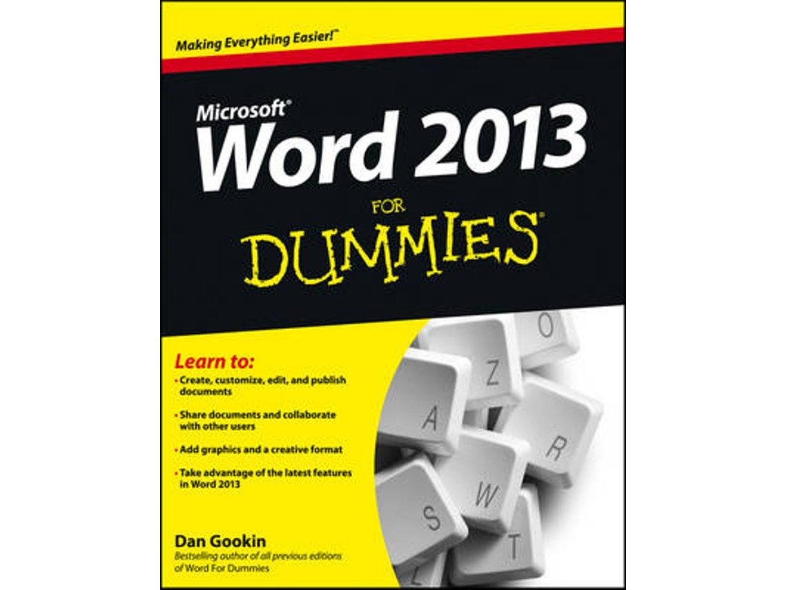 Livro Word 2013 For Dummies de Dan Gookin (Inglês)