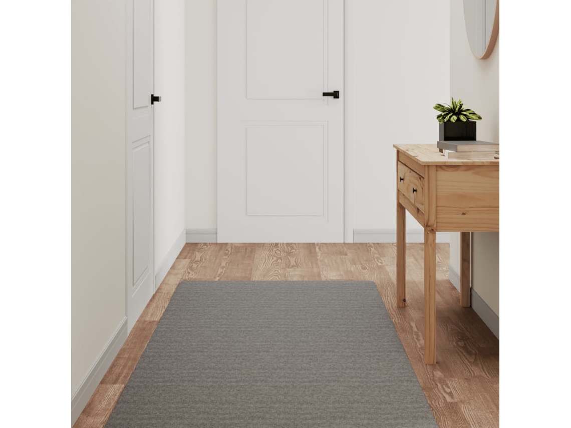 Vidaxl Tapete/passadeira 80x180 Cm Cinzento
