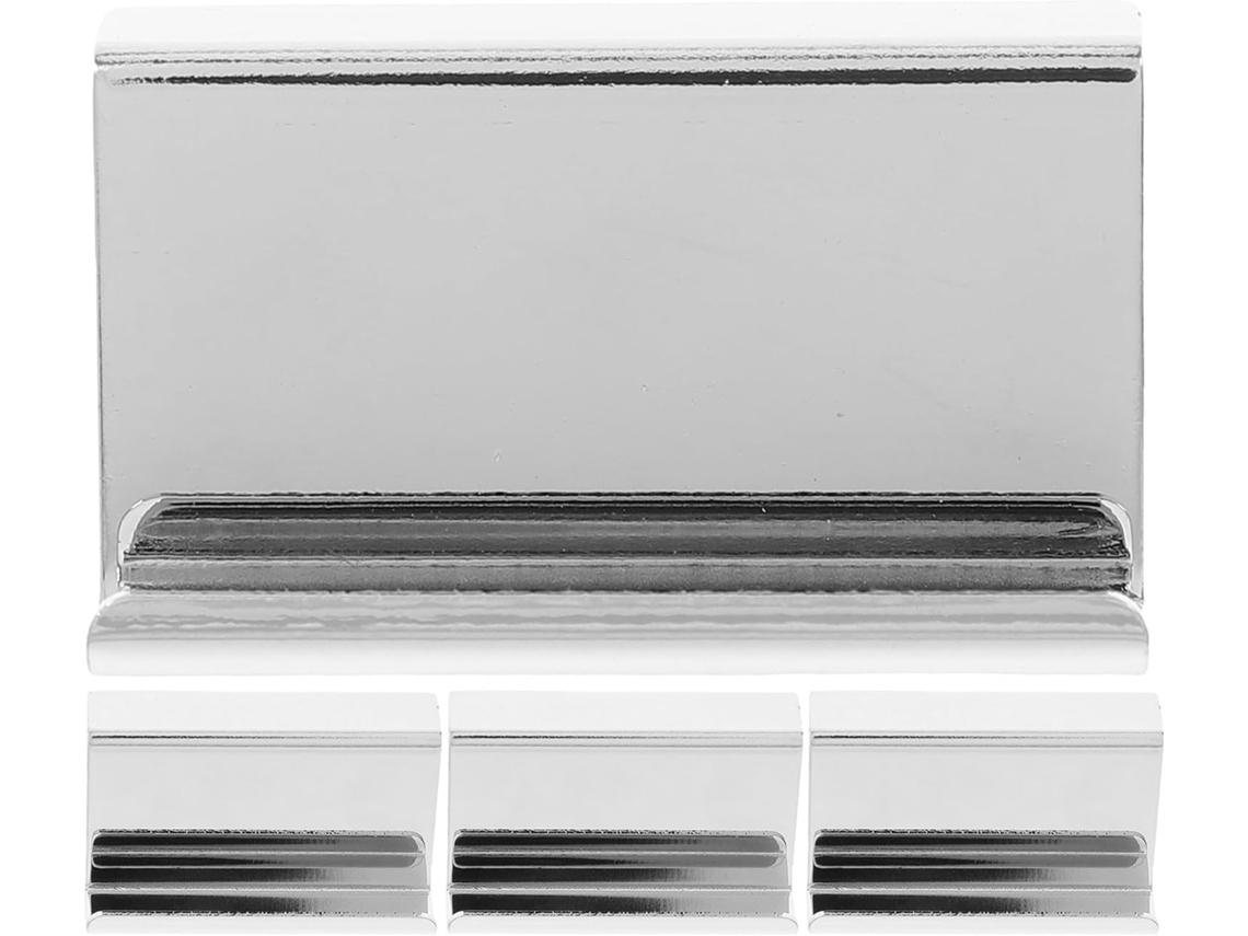 Puxador De Porta Vidro Com Clipes Em Aço Laminado A Frio, Conjunto De 4 Peças Para Portas 4a 6mm Espessura, Com Cores