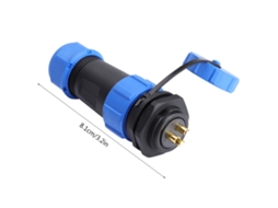 Conector De Tomada E Soquete À Prova De Água Laxiscreed Com 3 Pinos Para Uso Seguro E Resistente