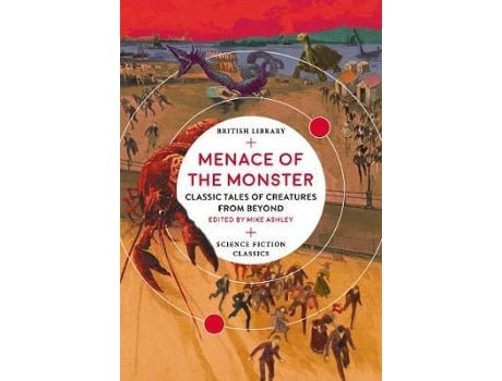 Livro menace of the monster de mike ashley (inglês)