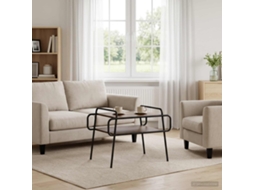 Vidaxl Mesa De Centro Carvalho Fumado 70 X 50 X 51 Cm