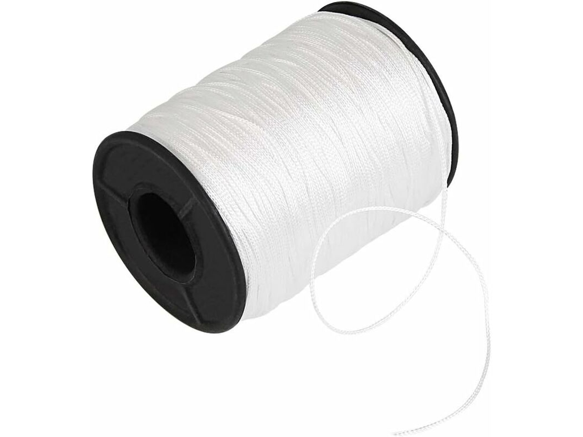 Cordão Trançado Para Persianas, 150 Metros, Corda De Polietileno Branca Com 1 Mm De Diâmetro Para Persianas De Alumínio, Cortinas, Venezianas