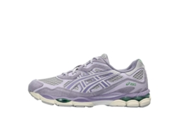 Sapatilhas Unissexo Asics Gel Nyc Cement Grey Ash Pele Roxo (40