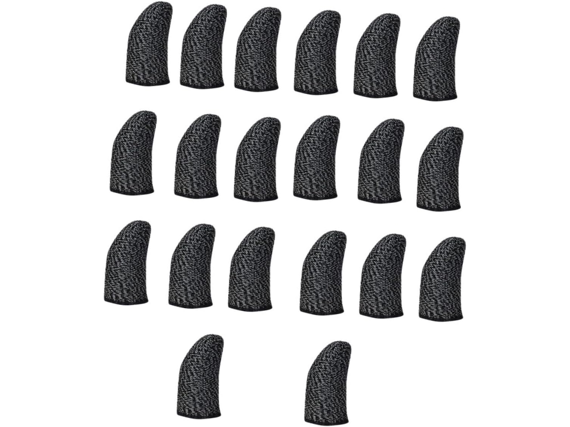 Pacote Com 20 Capas Antitranspirantes Para Jogos Mobile, Feitas De Nylon E Fibra Cobre, Protegem Os Dedos E As Mãos