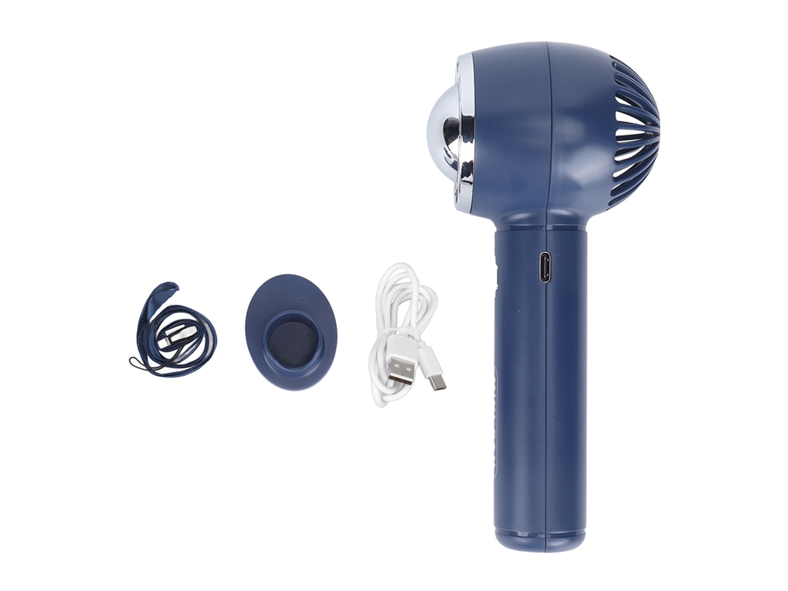 Ventilador de pescoço portátil, USB, ajustável, para interior e exterior, rosa LAXISCREED