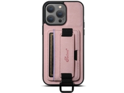 Capa Handyfit para iPhone 13 Pele Vintage Rosa