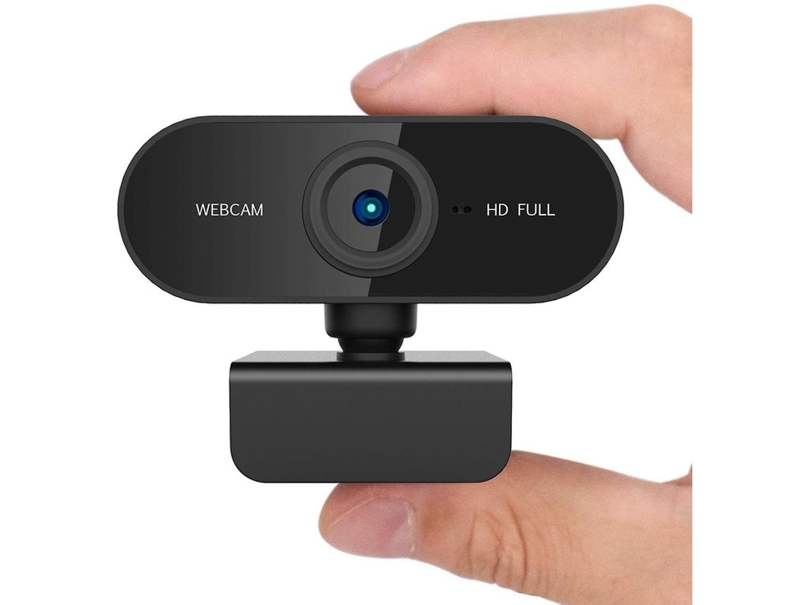 Mini Webcam Full Hd 1080p Para Reuniões Em Laptops Com Windows 10. Compatível Com Skype, Youtube, Facebook E (preta).