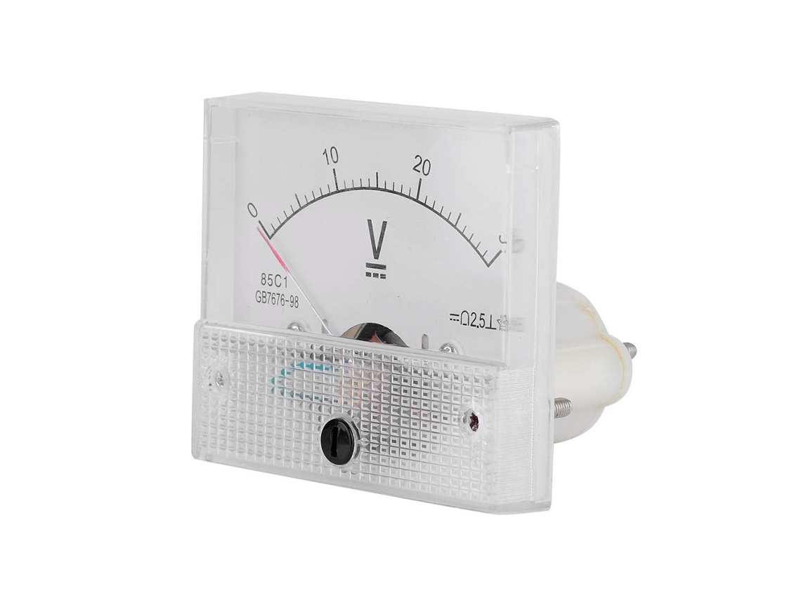 Painel De Voltímetro E Corrente Analógicos Cc Precisão 2 5 V Plástico