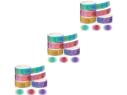Conjunto com 3 adesivos decorativos para balas de fruta duras, fita adesiva estética para embalagens.