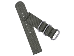 Pulseira De Relógio De 18 Mm, Pulseira De Nylon Durável Com Duas Articulações, Cor Verde Militar. Loja Olysi