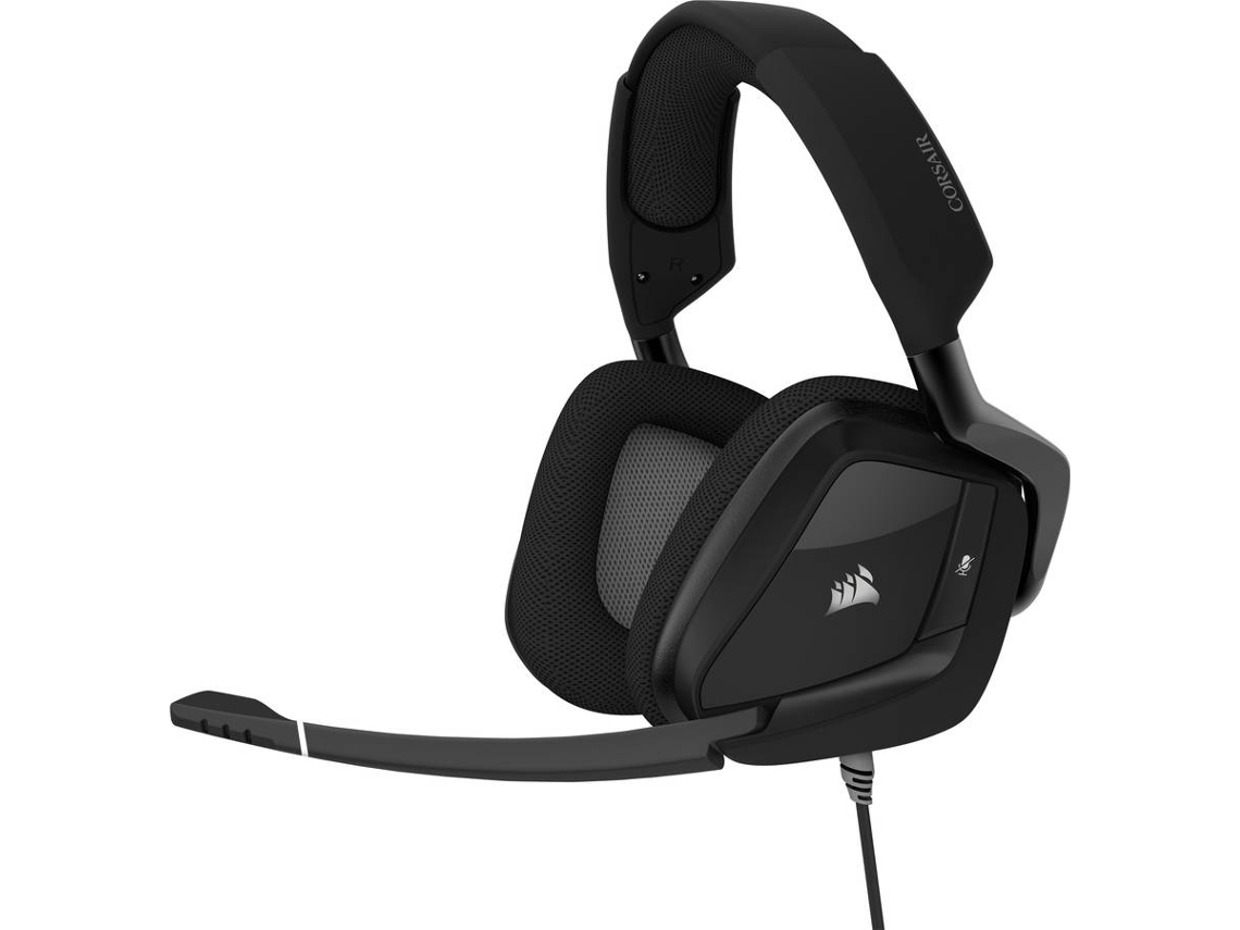 Auscultadores Gaming com Fio CORSAIR Void RGB Elite (Over Ear - Multiplataforma - Preto)