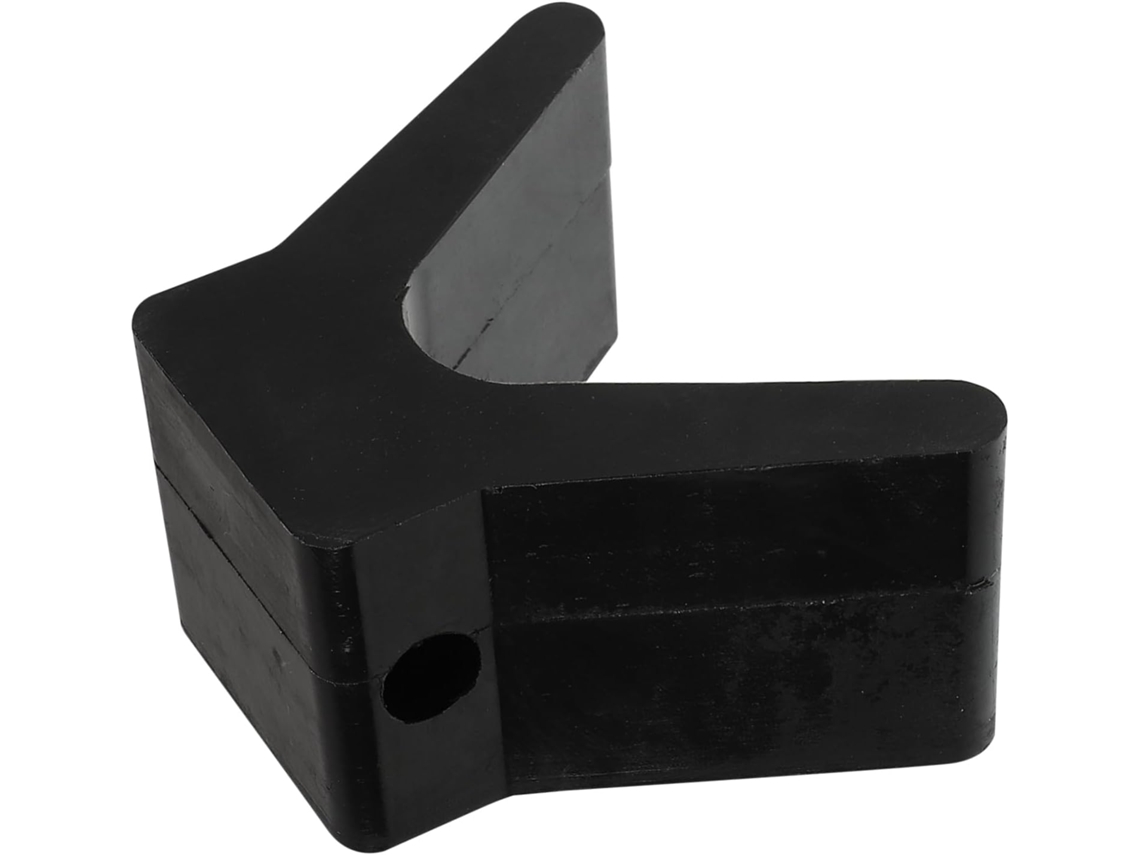 Batente De Proa De Borracha Náutica Resistente Em Formato De V De 2 Polegadas Para Reboque De Barco, Preto