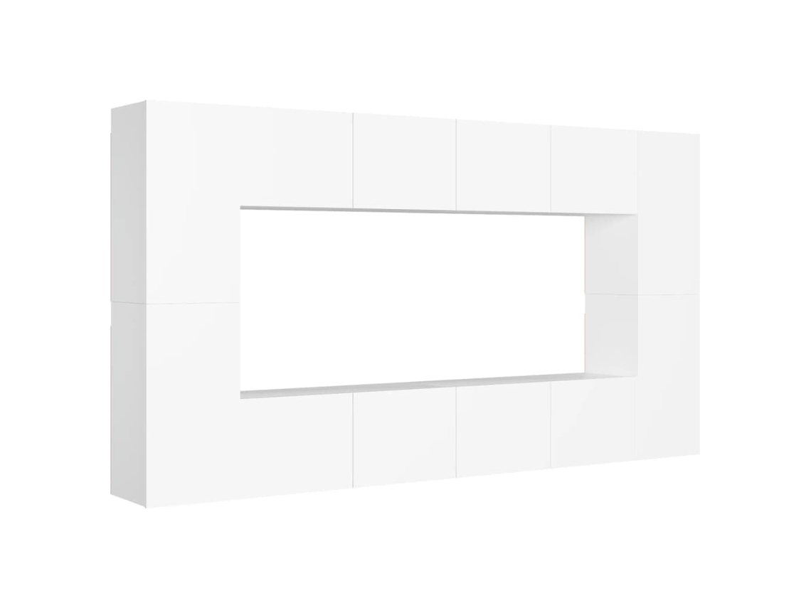 Tv Cabinet, Tv Cabinets Vidaxl Branco Madeira Processada (n/a)